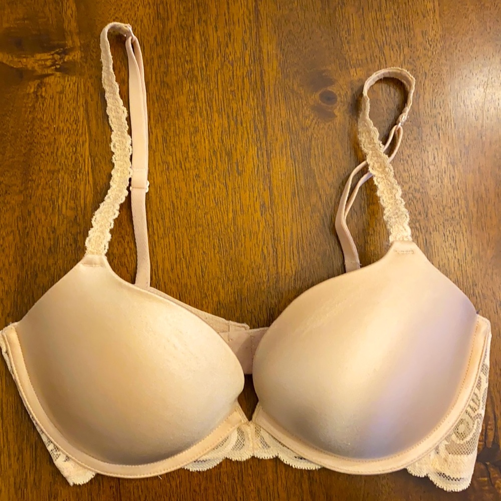 VS Pink Push-Up Bra, Beige, 36C